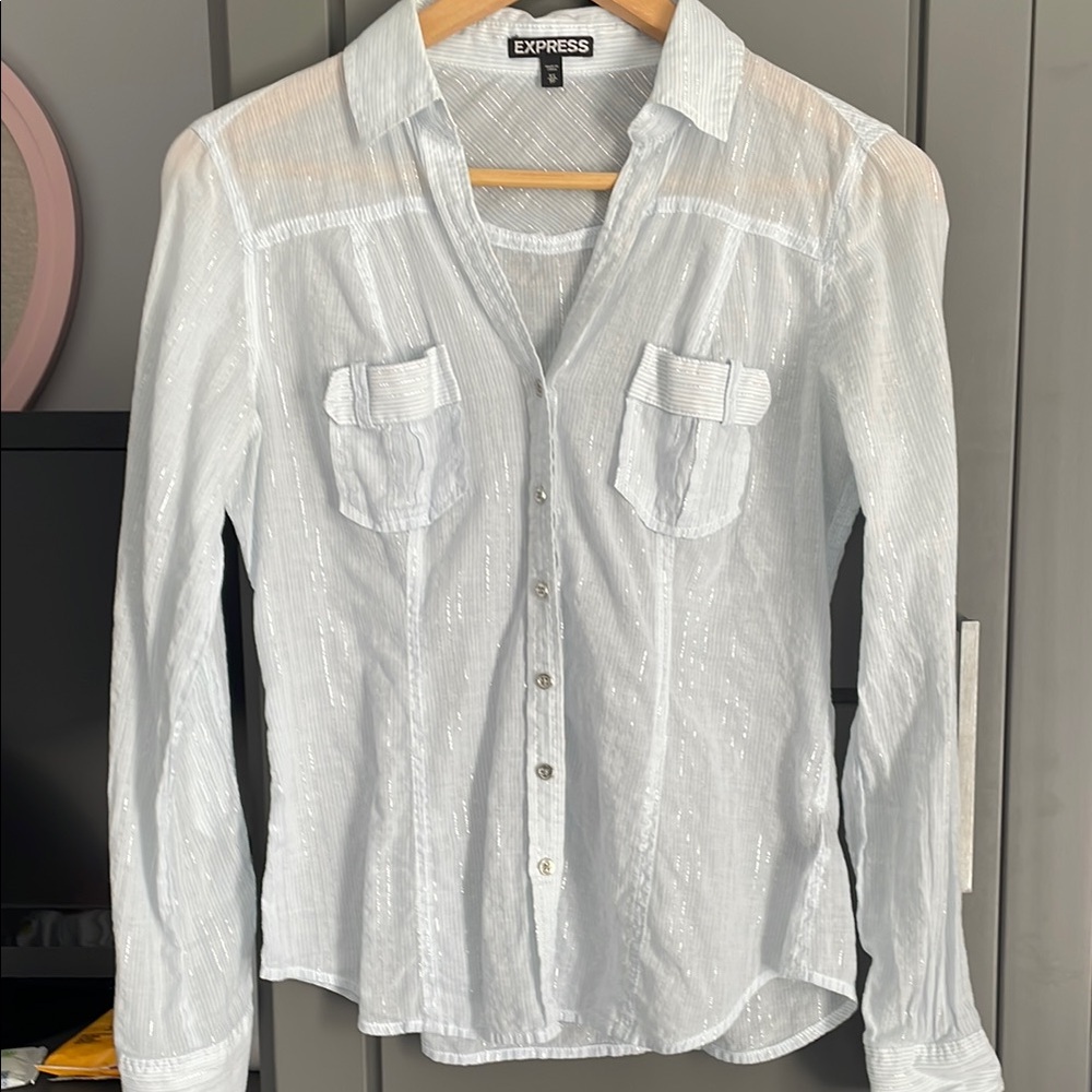 Express Shimmering Shirt